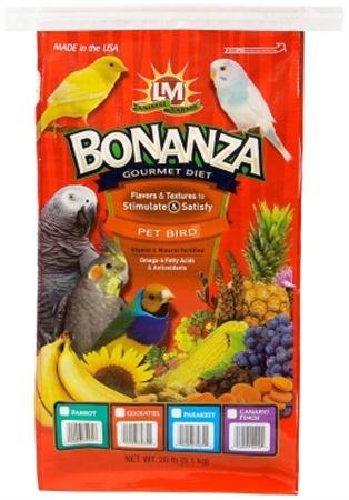 Bonanza Parrot Food - 20 Lb Bag
