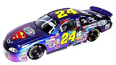 AUTOGRAPHED 1999 Jeff Gordon #24 DuPont Racing ORIGINAL SUPERMAN CAR (Hendrick Motorsports) Vintage Signed Action 1/24 NASCAR Diecast Car with COA (Limited Edition!)