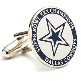 1996 Commemorative Dallas Cowboys Super Bowl Championship NFL Executive Cufflinks w Jewelry Box