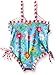 Pink Platinum Girls' Colorful Flowers & Wave Swimsuit