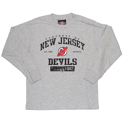 New Jersey Devils - Devils OTH Gilbert Gray Youth L/S Tee