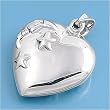 Sterling Silver - Heart - 20mm Pendant Height