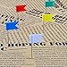 Coolrunner 100 Pieces Per Box Map Flag Push Pins, Assorted 5 Colors