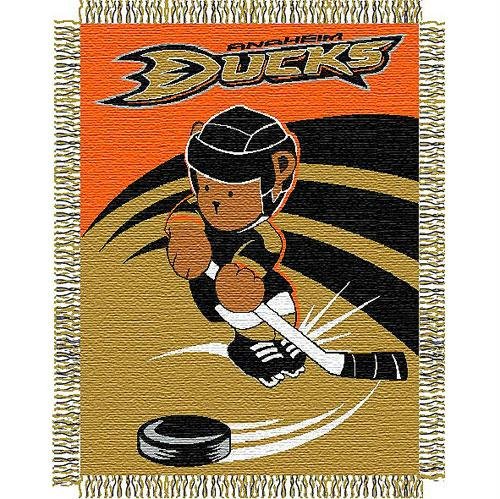NHL Anaheim Ducks 36-Inch-by-46-Inch Woven Jacquard Baby Throw