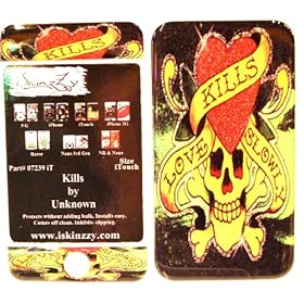 ED Hardy Kills Ipod Touch & itouch 2 Skin Cover