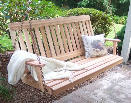 5' Red Cedar English Porch Swing