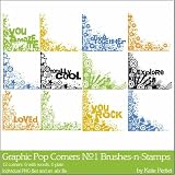 Photoshop Brushes - Graphic Pop Corners No. 01 Brushes and Stamps