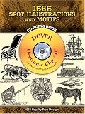 1565 Spot Illustrations and Motifs CD-ROM and Book (Electronic Clip Art)