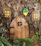 Resin Decorative Elfin Door and Accessories