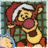 Pooh Christmas Holiday "Tigger Cheer" Disney Latch Hook Kit - Size 13" X 13"