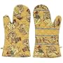 April Cornell Coq Monsieur Oven Mitts, Gold, Set of 2