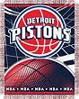Detroit Pistons Focus Series Throw Blanket - NBA Basketball Fan Shop Sports Team Merchandise