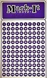 Numbered Purple Map Sticker Dots 1 - 240