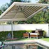 Portofino 10' Square Offset Patio Umbrella