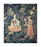 Princess and Her Lady In Waiting by Unknown. Size 18.24 inches width by 21.75 inches height. High Quality Art Poster Print