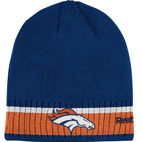 Reebok Denver Broncos Sideline Coaches Cuffless Knit Hat One Size Fits All