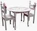 Dexton Princess Rose Table and Chair-kids arts table