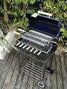 Charcoal BarbeSkew II - The more Compact and small barbeque with an automatic rotating skewer mechanism