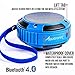 Waterproof Bluetooth Speaker, Alpatronix® [AX320] Ultra Portable Wireless Speaker / Outdoor & Indoor Shower Speaker with Rugged Exterior (Shockproof & Dustproof) includes Bluetooth 4.0, LOUD 5 Watt Sound, Built-In Rechargeable Battery, Built-in Microphone, Speakerphone, Passive Subwoofer, Strap & Clip for Bicycles, Bags, Backpacks Compatible with iPhone, iPad, iPod, Samsung Galaxy, Android Devices, Smartphones, Tablets, Laptops & Desktop PC - (Royal Blue)