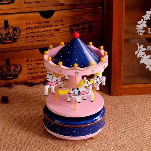 Home Furnishing Artware Merry-go-round Music Box Home Decoration Creative Gift