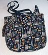 Golf Tote Bag Blue with Golf Logos with Mathching Visor and Scrunchie