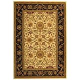 Safavieh Lyndhurst Collection LNH212B Ivory and Black Area Rug, 4-Feet by 6-Feet