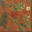 Ideal Home Range Taxus Baccata, Terracotta Lunch Napkin,  20-Count Package (Pack of 6)