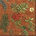 Ideal Home Range Taxus Baccata, Terracotta Cocktail Napkin,  20-Count Package (Pack of 6)
