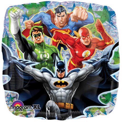  Justice League Prismatic 18 Inch Birthday Party Supplies Mylar Balloon