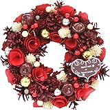 大橋新治商店 クリスマスリース Christmas レッド 30cm 28-066