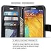 Note 3 Case, LK Galaxy Note 3 Wallet Case, Luxury PU Leather Case Flip Cover with Card Slots & Stand For Samsung Galaxy Note 3, BLACK