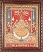 Goddess Lakshmi (Framed) - Tanjore Painting - Traditional Colors with 24 Karat Gold - Artist: M.S. A