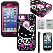 Heavy Duty Case Cover Apple Iphone 5 Pink