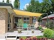Petras 20' X 13' Rectangular Sun Shade Sail Desert Sand, Brand New Kit