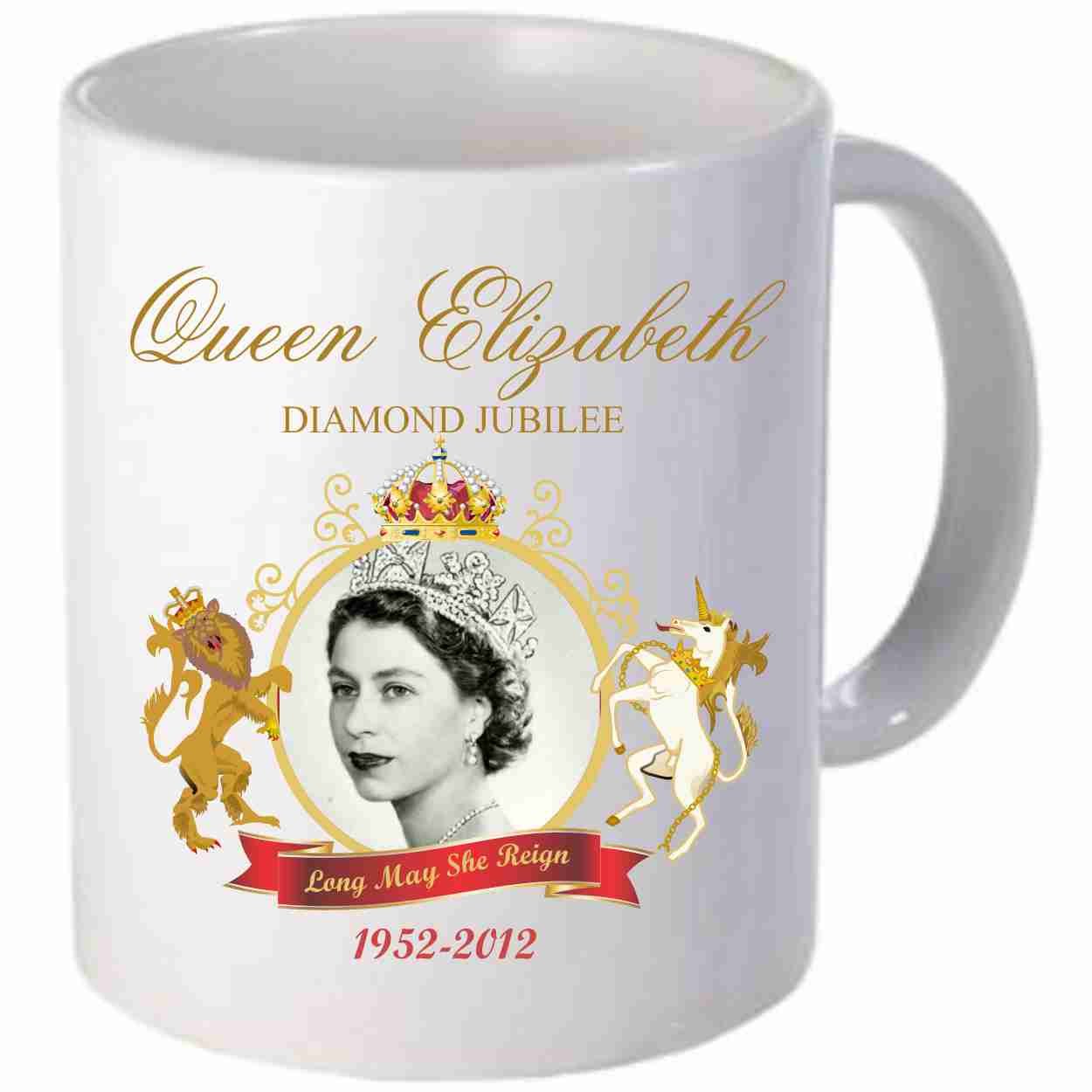 Her Majesty Queen Elizabeth Diamond Jubilee Mug Queens Jubliee Mug