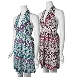 Salt & Pepper Women's Backless Floral Pattern Dress