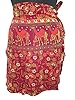 Boho Wrap Skirt- Maroon Ethnic Printed Cotton Beach Short Wrap Around Skirts