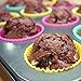 Hulless Reusable Silicone Baking Cups - Set of 12 Nonstick Cupcake Liners in 6 Vibrant Colors