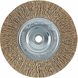 Vermont American 16791 3-Inch Course Brass Wire Wheel Brush with 1/4-Inch Hex Shank for Drill