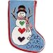 Stitch & Zip Let It Snow Snowman Mini Stocking Needlepoint Kit