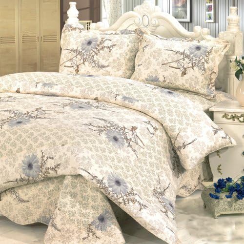 Blancho Bedding [Dandelion's Dream] 3-Pieces Printed-Quilted Cotton Quilt Set (Full/Queen Size)