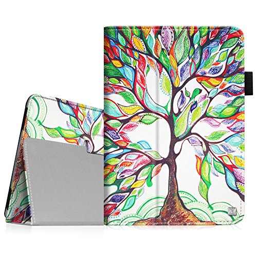 Fintie iPad Air Case - Slim Fit Folio Case with Smart Cover Auto Sleep / Wake Feature for Apple iPad Air (iPad 5th Generation) 2013 Model, Love Tree