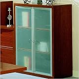 Gautier Furniture 504-316 Mezzo 46 H Half Bookcase With Optional Doors Doors: None
