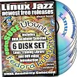Linux Jazz, 6-disks DVD Set, 64-bit Version (Includes Ubuntu 11.10, Kubuntu 11.10, openSUSE 12.1, Fedora 16) Installation and Reference Set