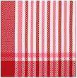 Durable Woven Jacquard 100% Cotton Red and White Tablecloth 54x90 Inches
