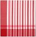 Durable Woven Jacquard 100% Cotton Red and White Tablecloth 60x60 Inches