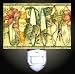 Tropical Surfboards on Grass Cloth Look Decorative Night Light