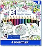 STAEDTLER 185 C24JB Coloring Pencils, Exclusive Johanna Basford Adult Coloring Edition - Assorted, Pack of 24