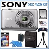 Sony Cyber-Shot DSC-WX9 16.1 MP Digital Camera with 5x Optical Zoom in Silv ....