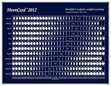 MoonCard 2012, Daily Moon Phases Lunar Calendar and MoonWatcher Information, Pack of 10